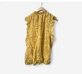 Yellow Floral Sleeveless Blouse - Image 2