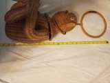 Vintage Wicker Monkey Wall Hanging Basket - Image 1
