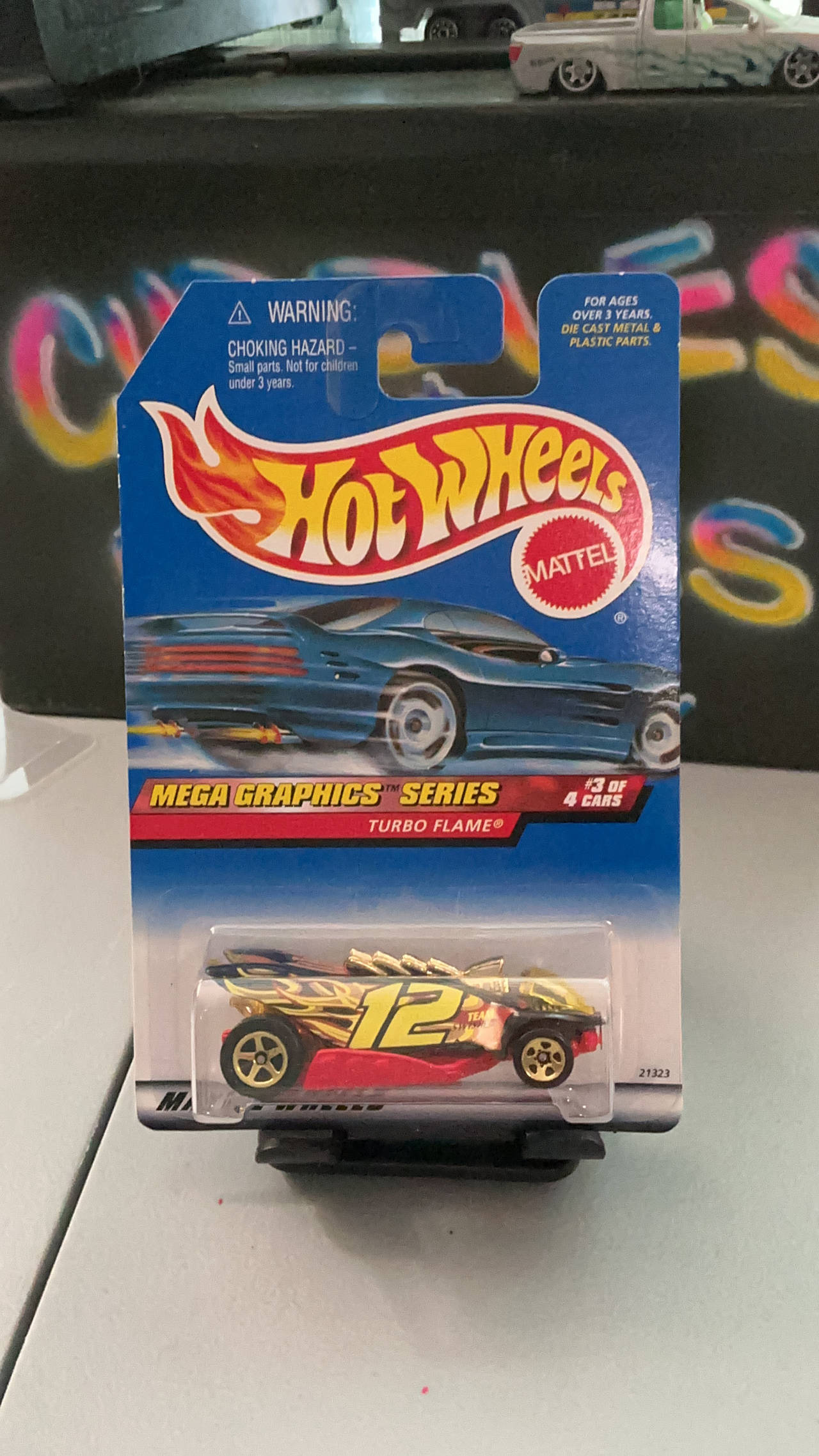 Hot Wheels Mega Graphics Series Turbo Flame #3/4