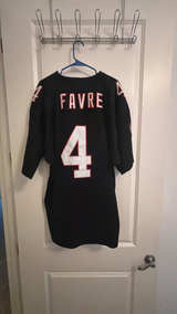 Mitchell & Ness Brett Favre Atlanta Falcons 1991 Throwback Jersey Black - Image 2