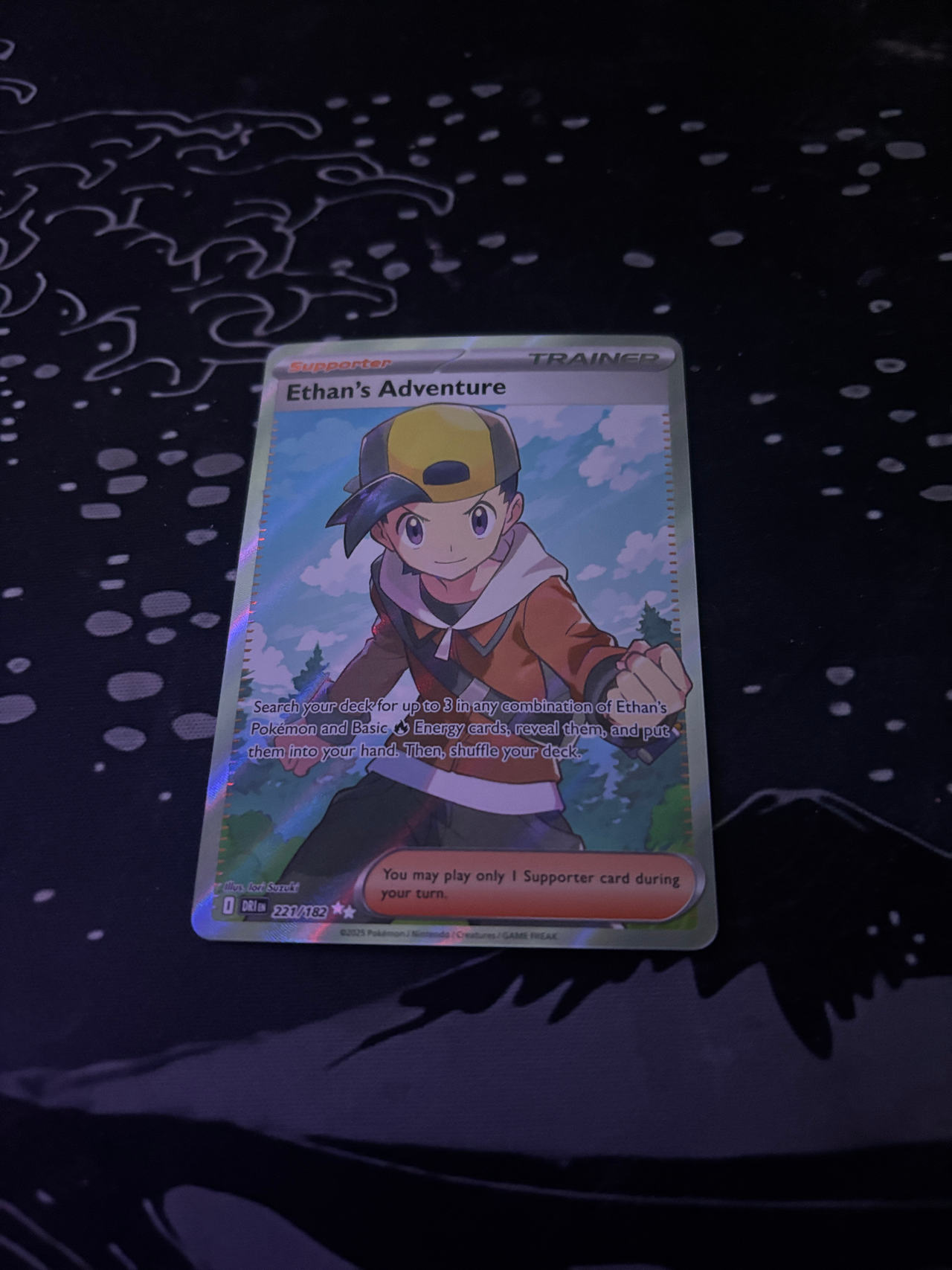 Pokemon Card Ethan's Adventure Full Art Trainer