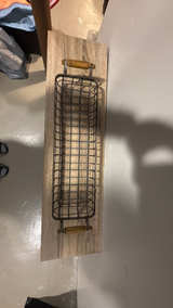 Vintage Metal Basket with Wood Handles ($30) - Image 2