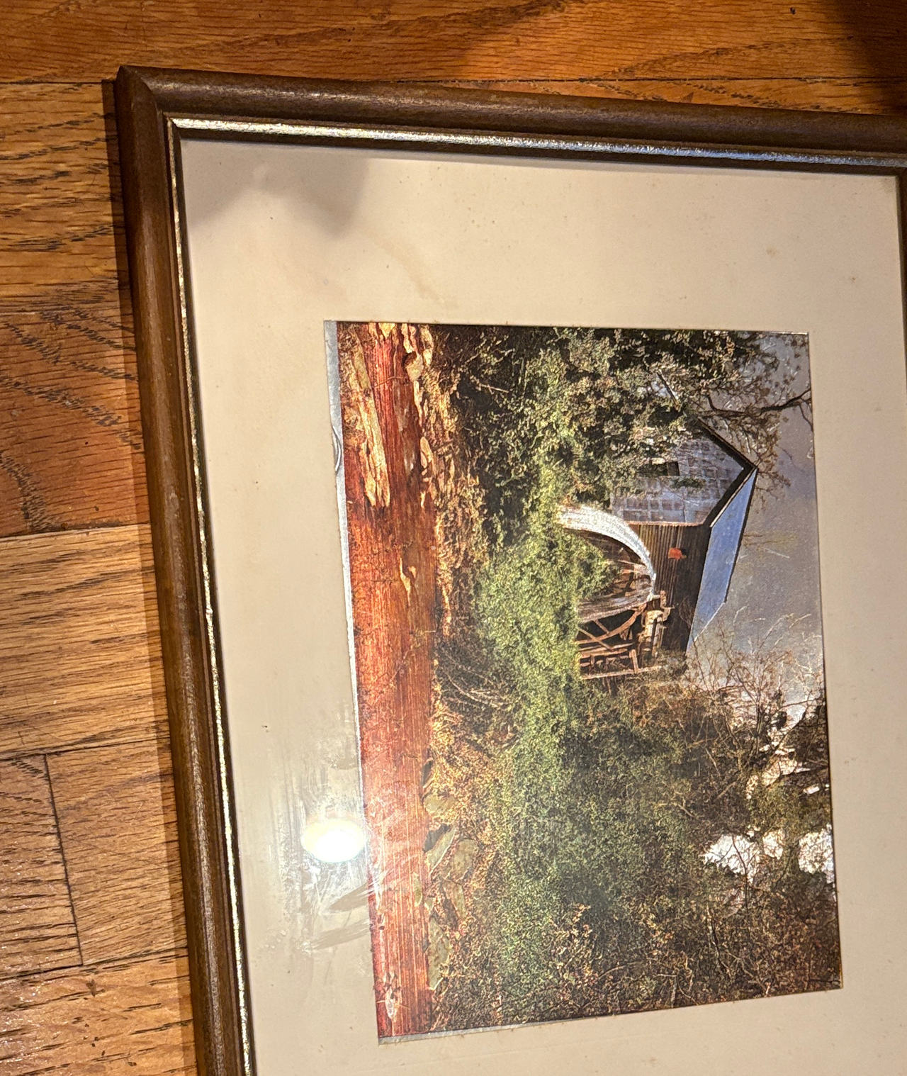 Framed Watermill Landscape Print