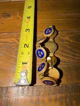 Vintage Swedish Three Crowns Enamel Link Bracelet - Image 4