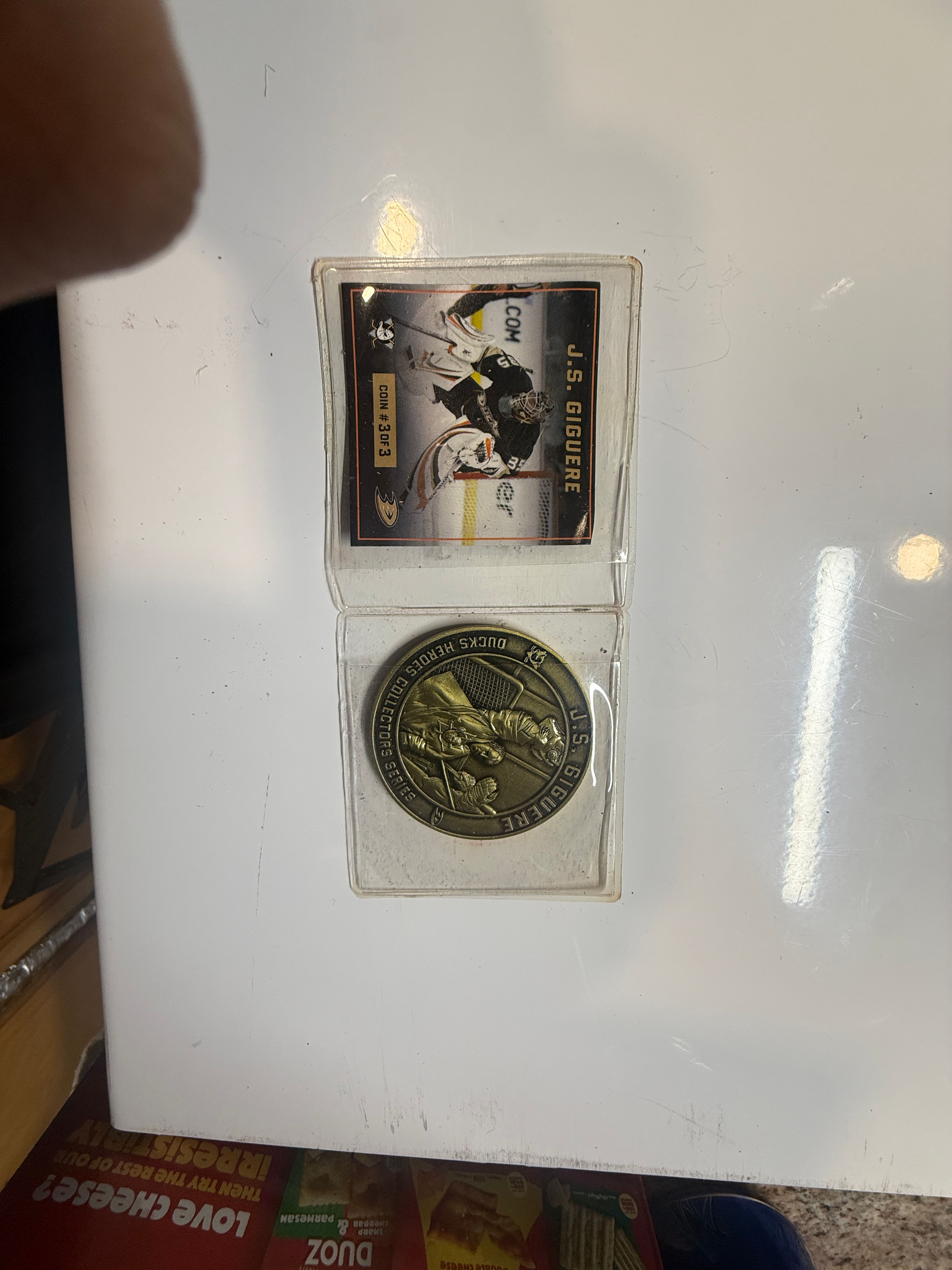 J.S. Giguere Ducks Heroes Collectors Series Coin