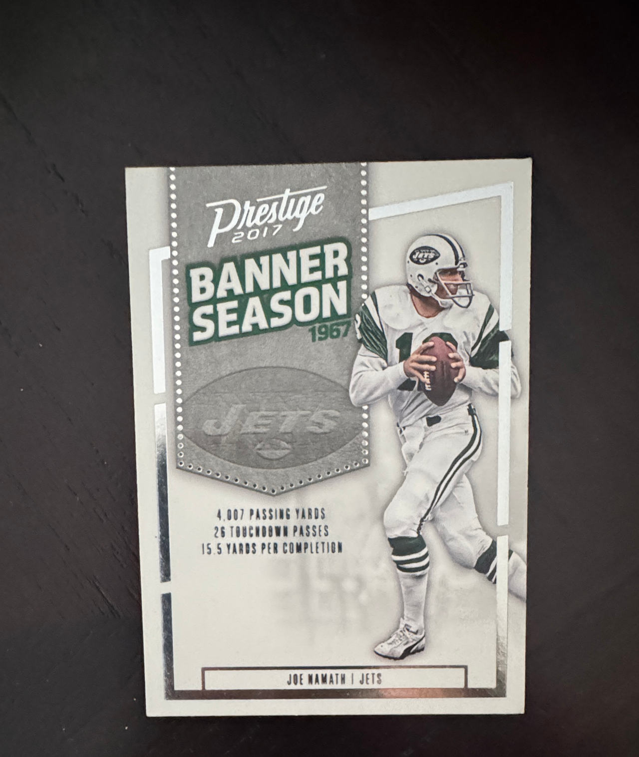 2017 Panini Prestige Banner Season Joe Namath #BS-JN