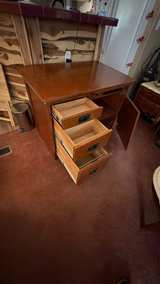 Mission Style Oak Secretary Desk - Image 2