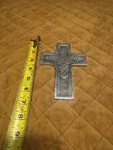Pewter Wall Hanging Cross - Image 2