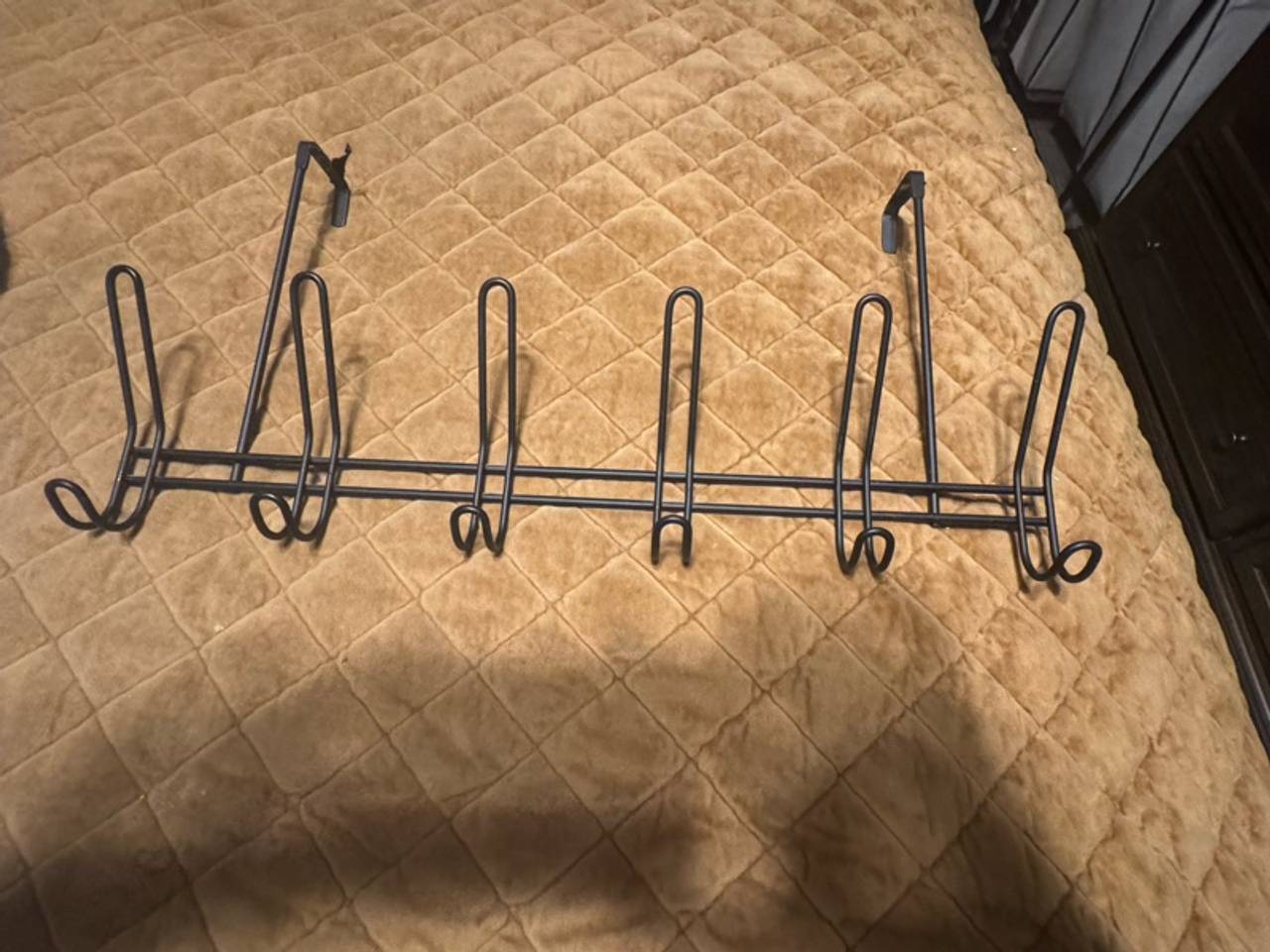 iDesign Classico Over-the-Door Hook Rack Black