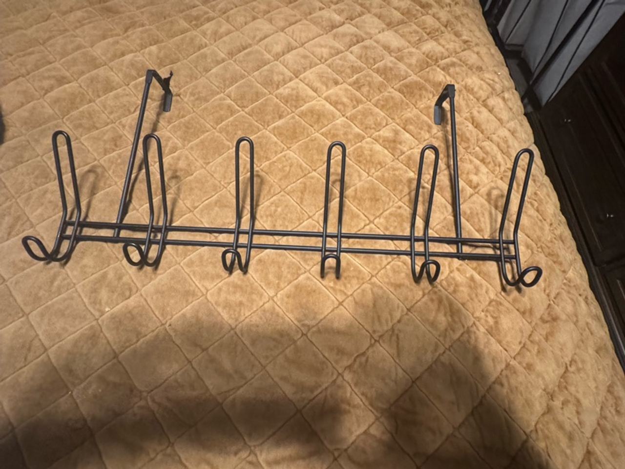 iDesign Classico Over-the-Door Hook Rack Black
