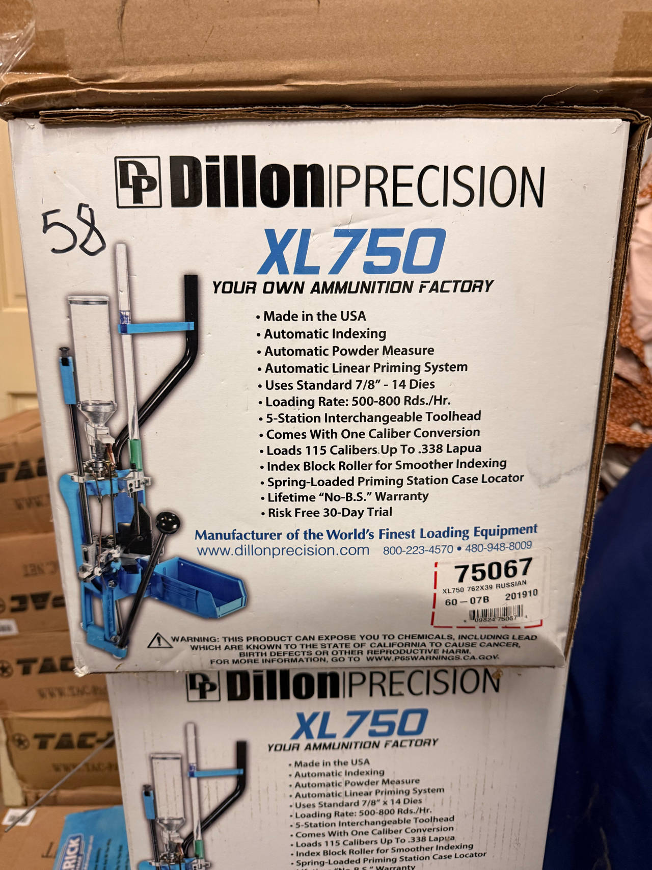 Dillon Precision XL750 Progressive Reloading Press with 7.62x39 Conversion Kit