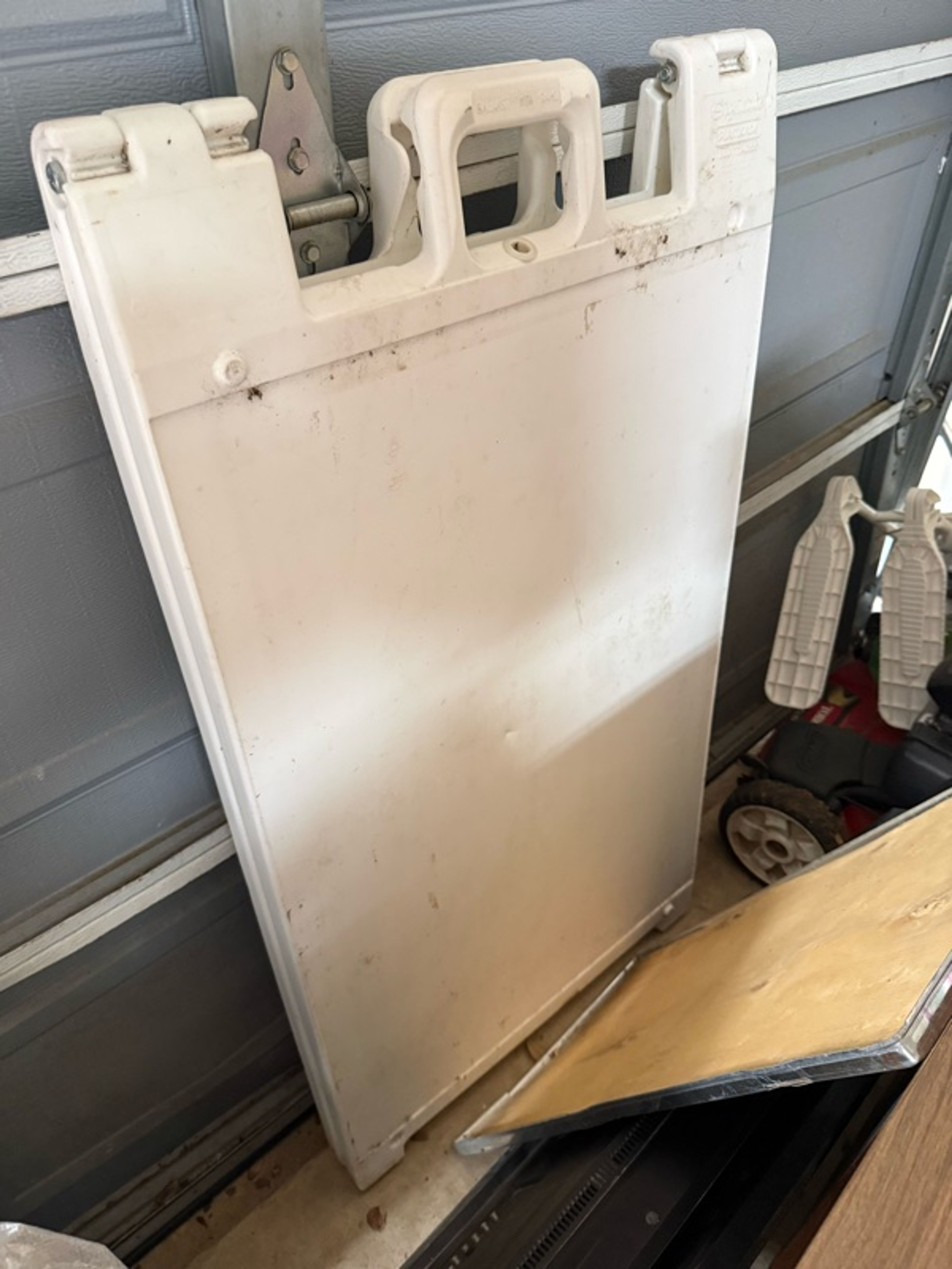 Plasticade Signicade A-Frame Double Sided Sign Stand - White