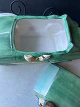 Vintage Clay Art 1997 Lotus Mustang Green Ceramic Green Mustang Cookie Jar - Image 3