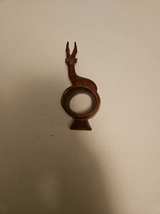 Hand-Carved Wooden Antelope Napkin Ring - Image 2