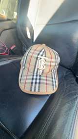Burberry TB Logo Vintage Check Baseball Cap Beige/Sand - Image 1