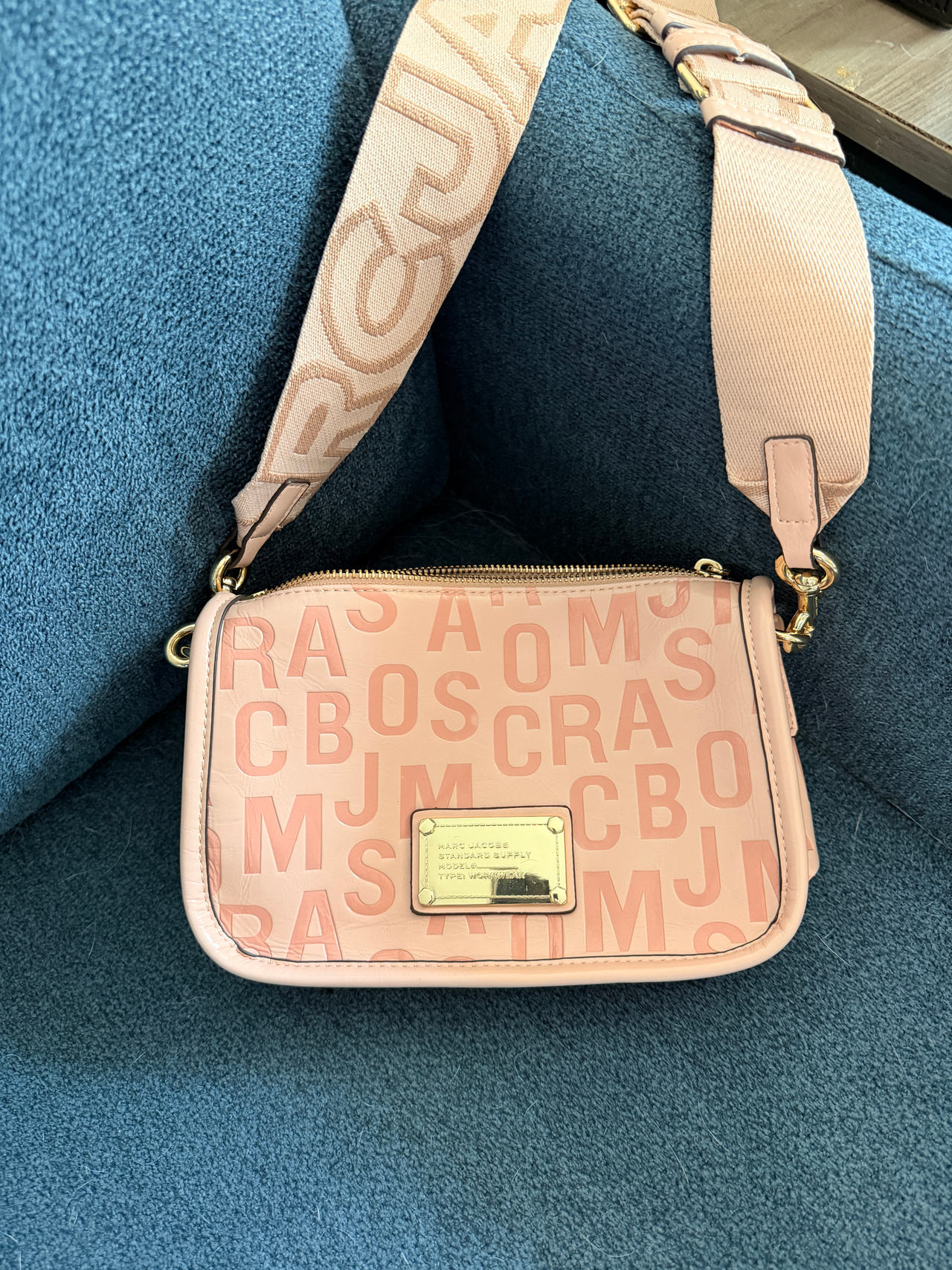 Marc Jacobs Logo Monogram Crossbody Bag