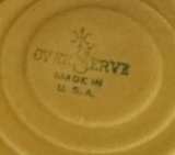Vintage Homer Laughlin sunny Yellow Embossed Oven Serve Baker & Lid Bowl OS-54 - Image 2