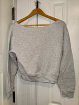 Victoria's Secret Pink Everyday Lounge Off-The-Shoulder Sweatshirt Medium - Image 6