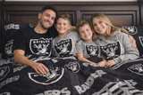 Las Vegas Raiders Queen Bedding Set Black/Silver - Image 3