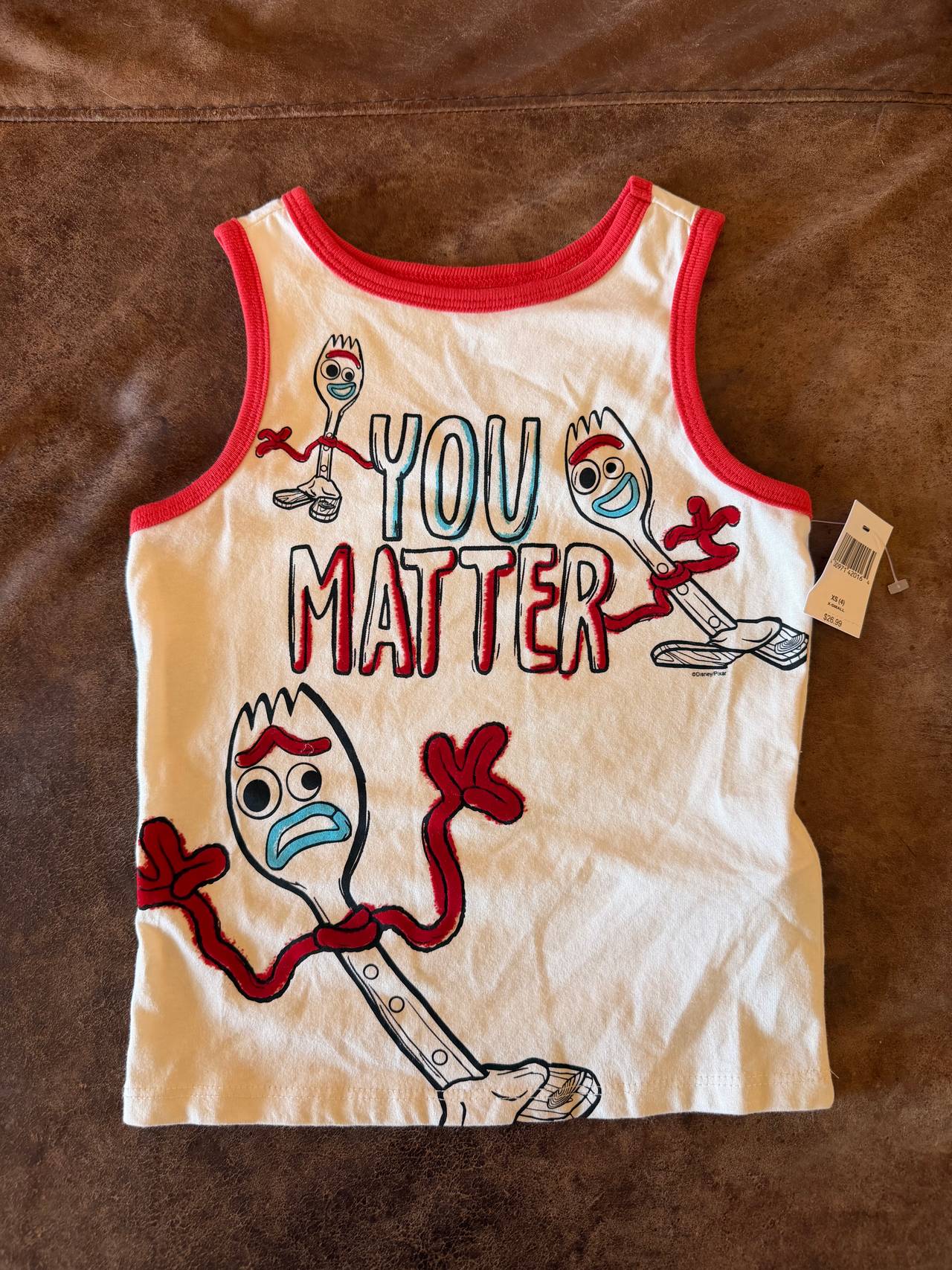 Disney Toy Story 4 Forky 'You Matter' Ringer Tank Top