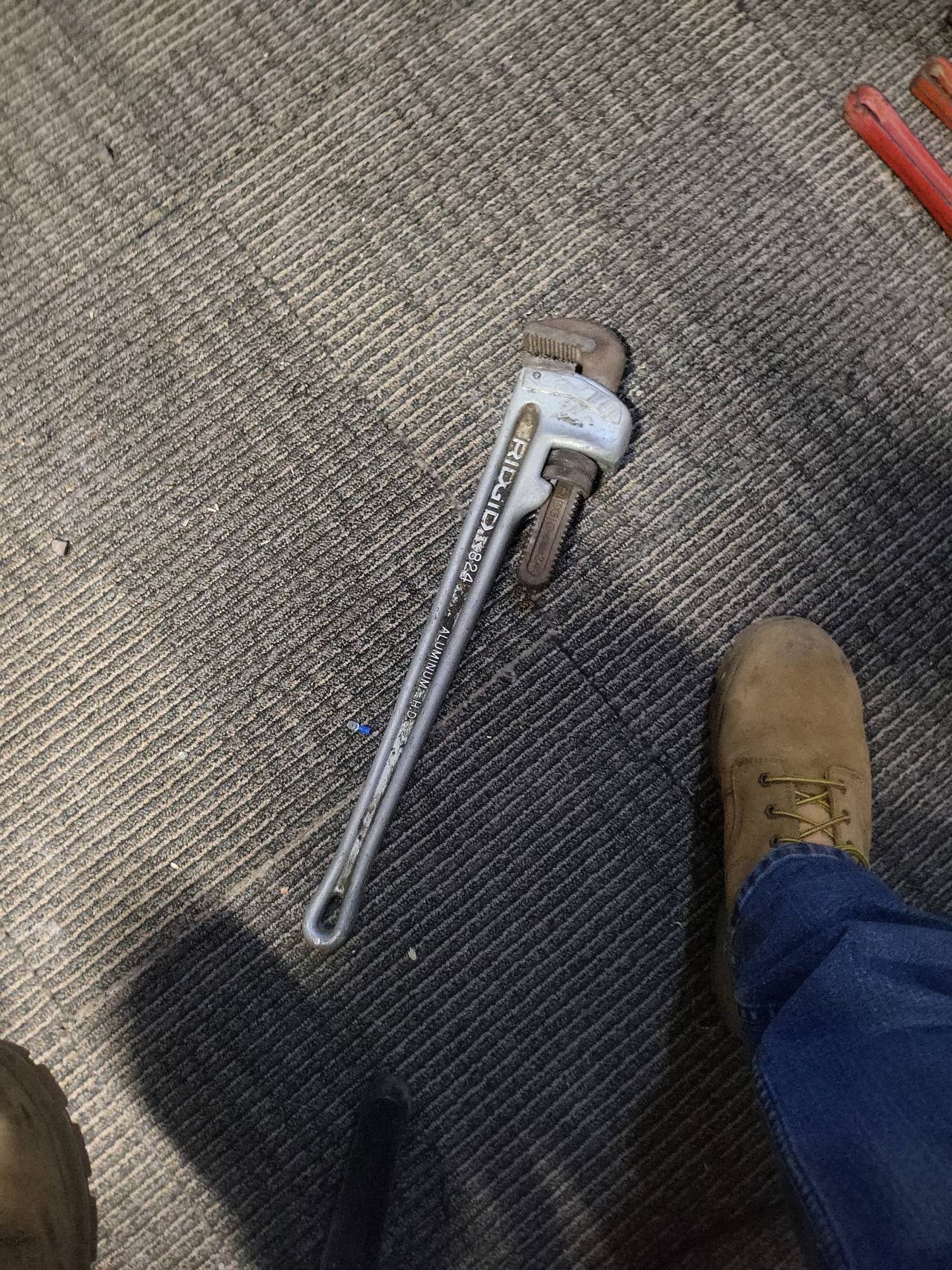 RIDGID 824 Aluminum Straight Pipe Wrench, 24-inch