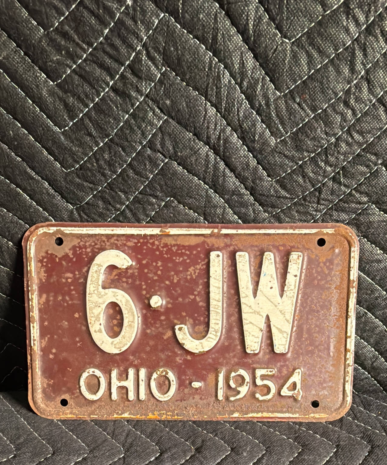 1954 Ohio License Plate