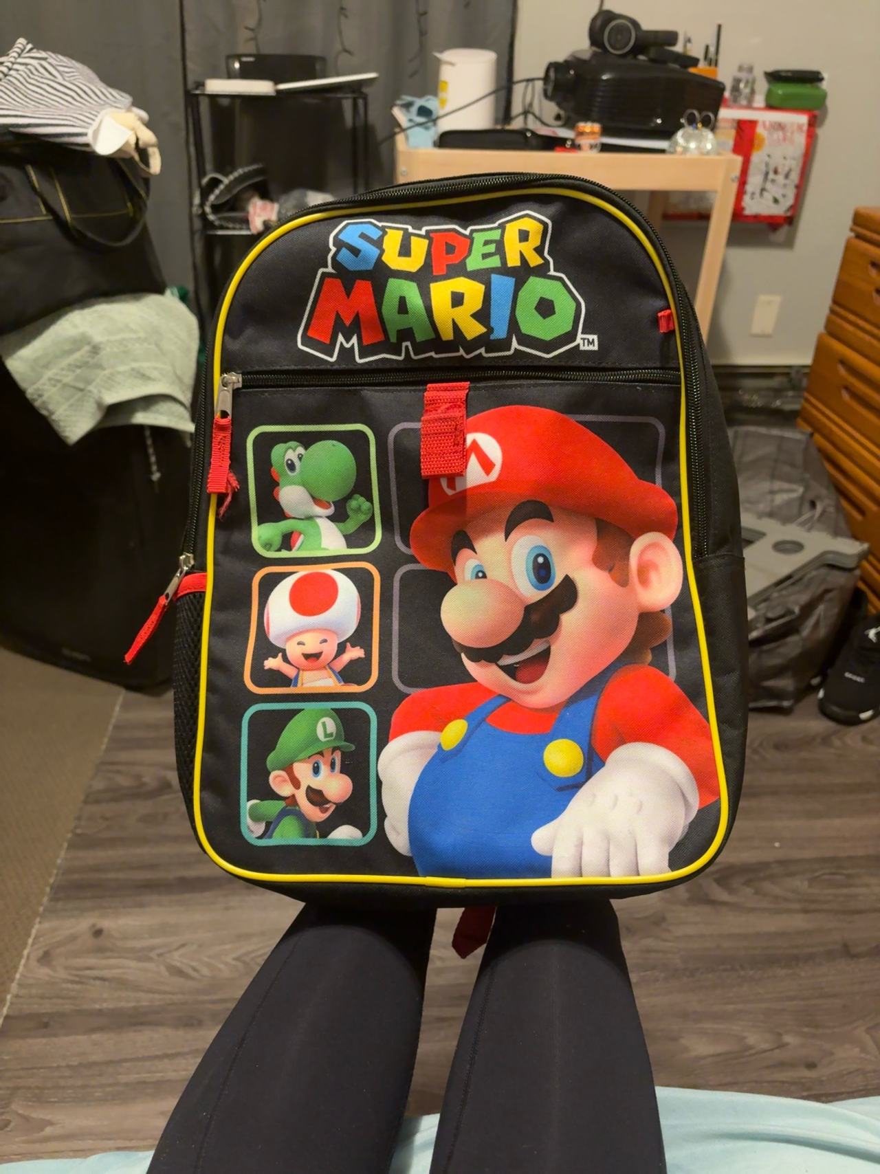 Bioworld Super Mario Bros 16" Youth Backpack Set Yellow