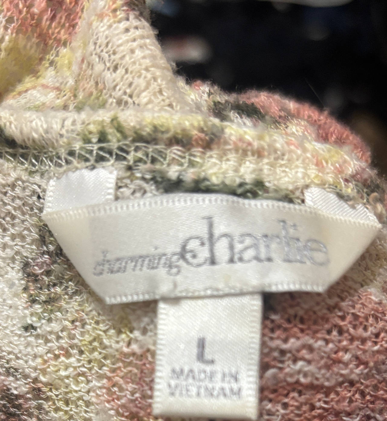 Charming Charlie Floral Knit Top