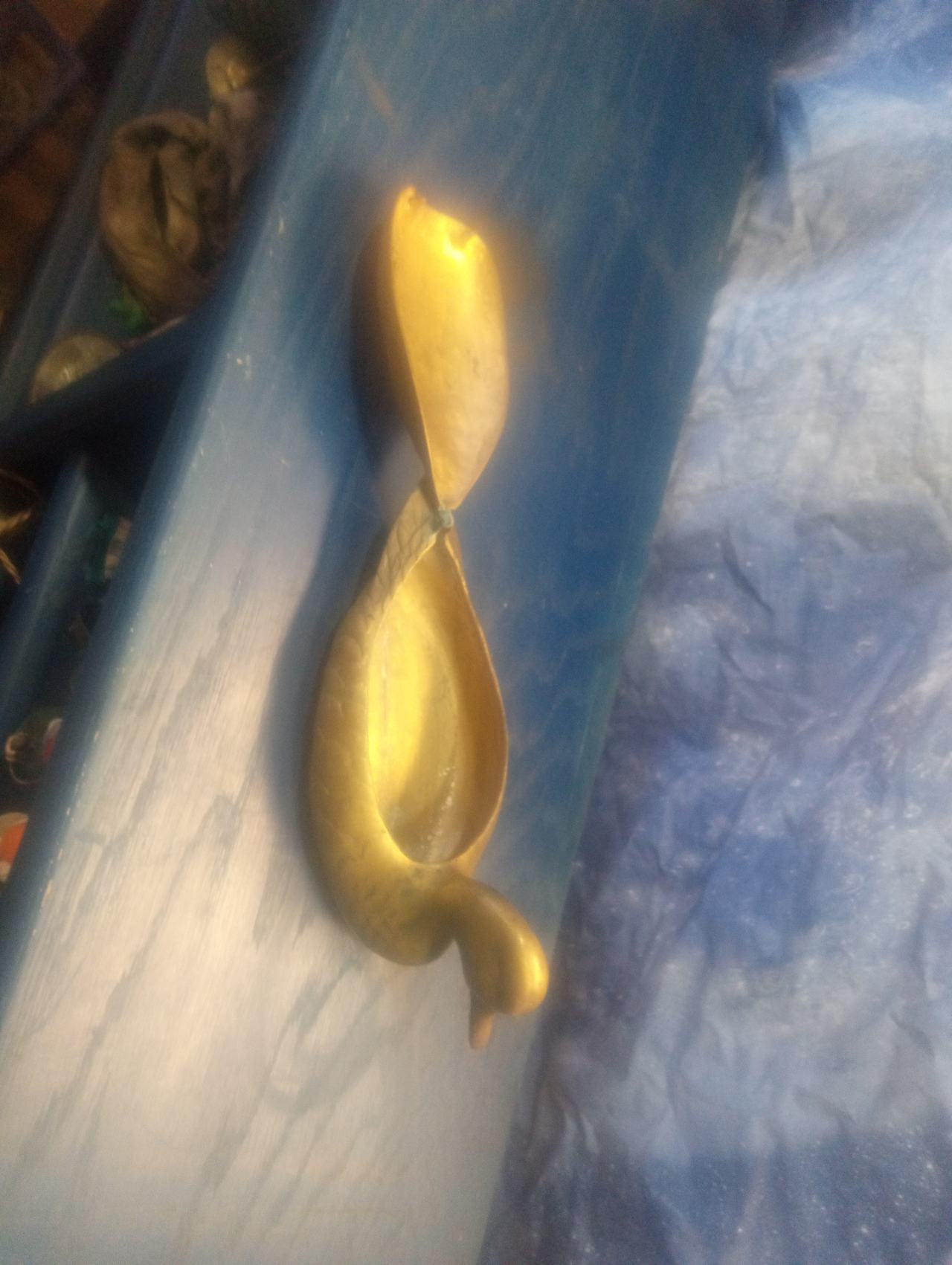 Vintage Brass Duck Figurine