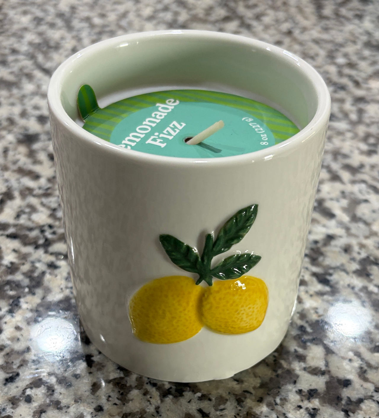 Threshold Lemonade Fizz Ceramic Candle 8oz
