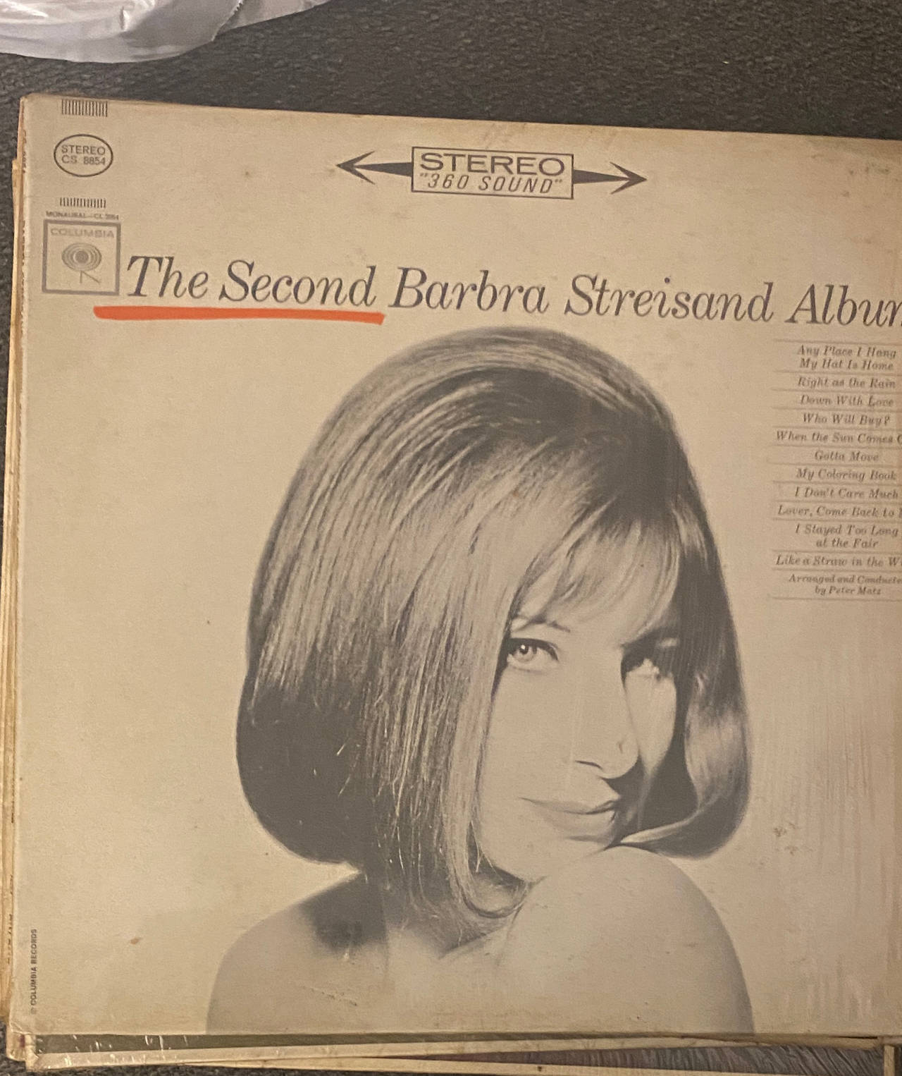 The Second Barbra Streisand Album Vinyl LP