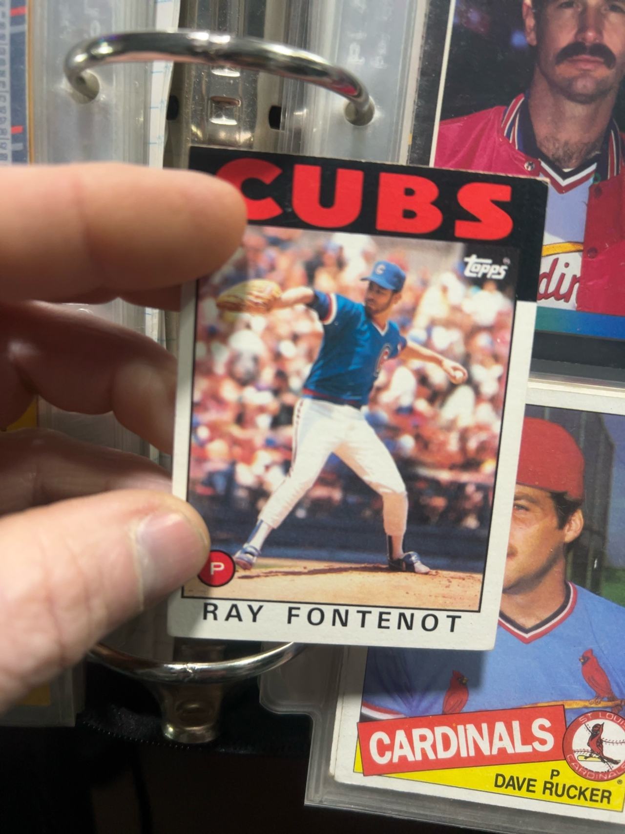 Topps Tiffany 1986 Ray Fontenot #308 Chicago Cubs