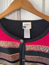Koret Vintage Embroidered Sweater PXL PETITE 100% WOOL - Image 4