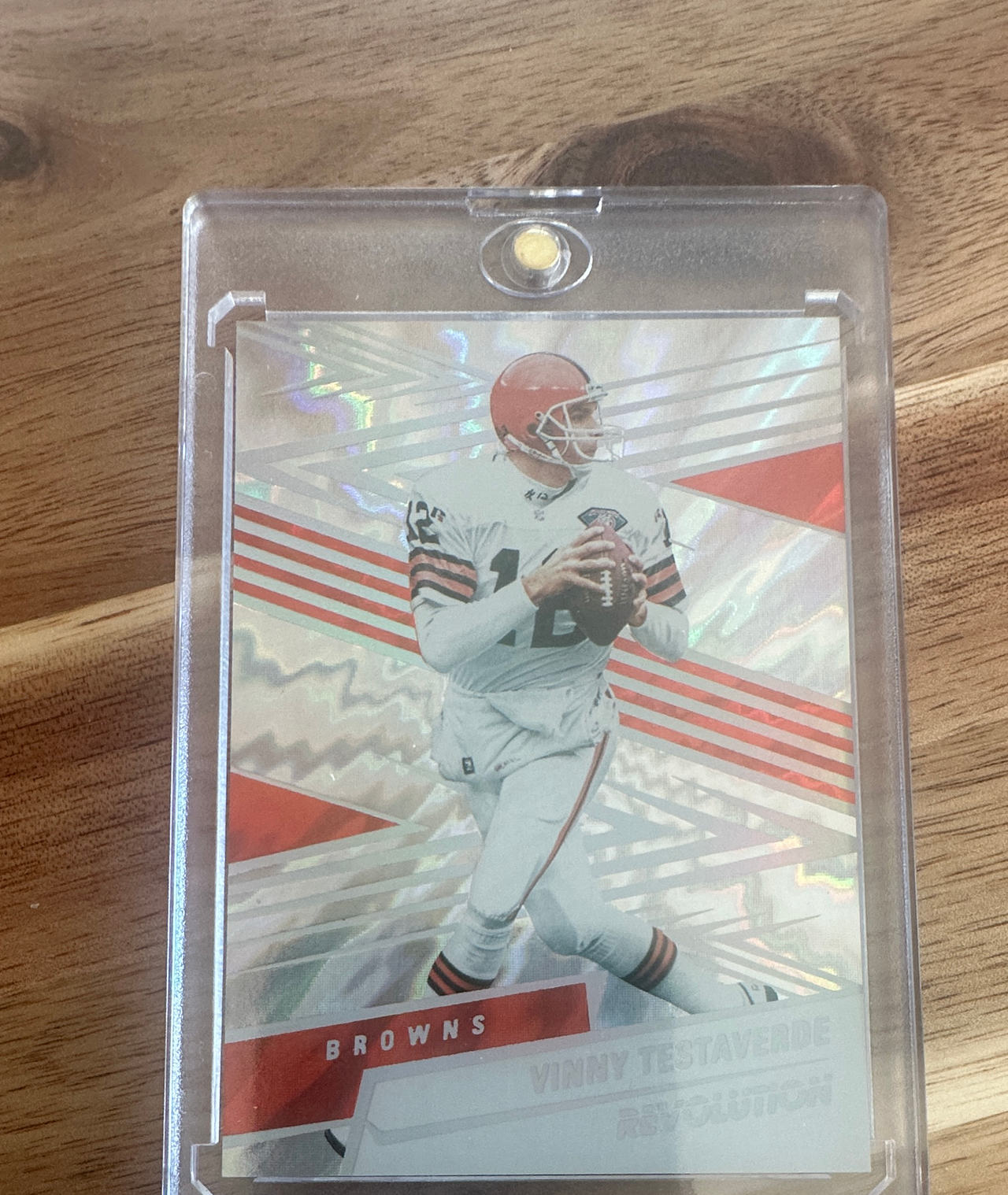 2021 Panini Revolution Vinny Testaverde Sunburst Parallel #92