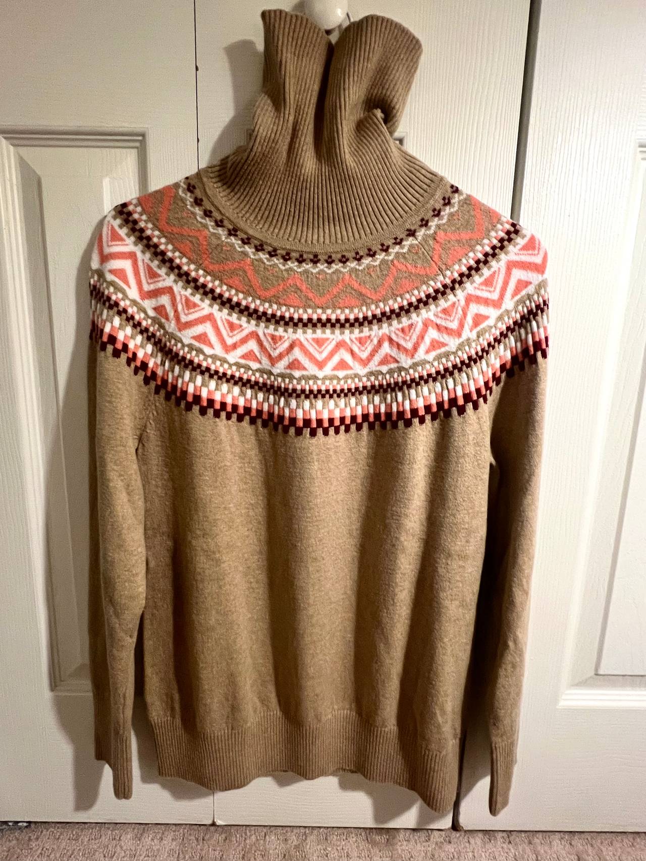 Fair Isle Turtleneck Sweater