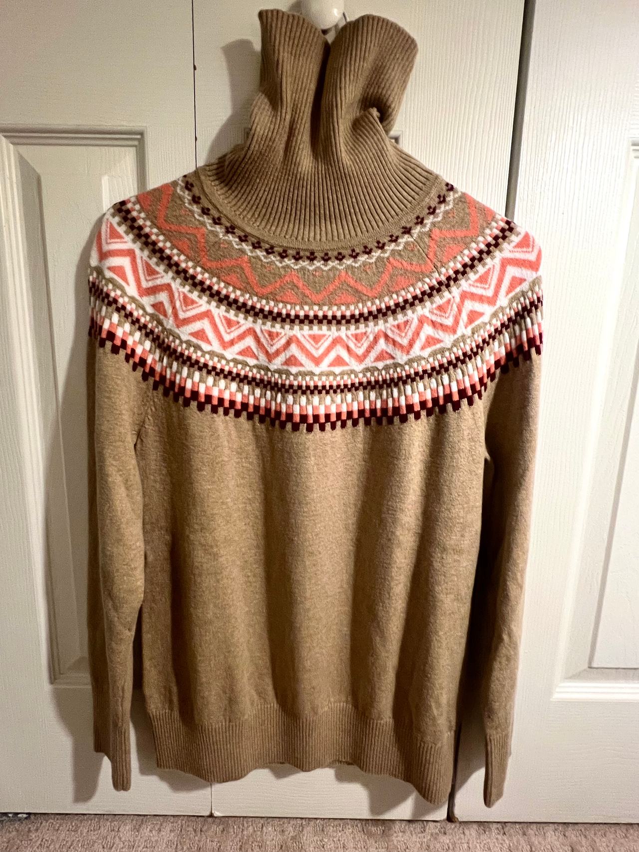 Fair Isle Turtleneck Sweater