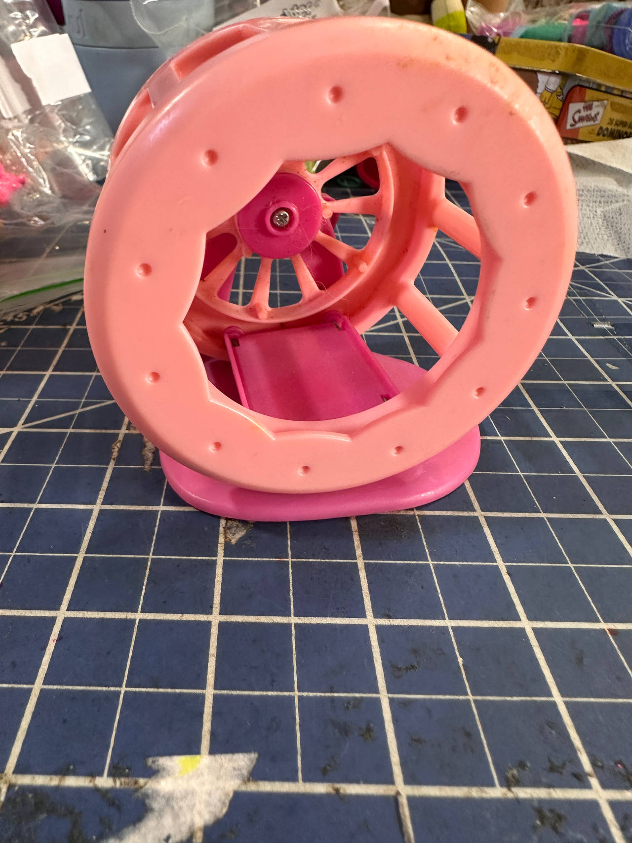 littlest pet shop Hamsters in a House Pink Hamster Wheel Accessory