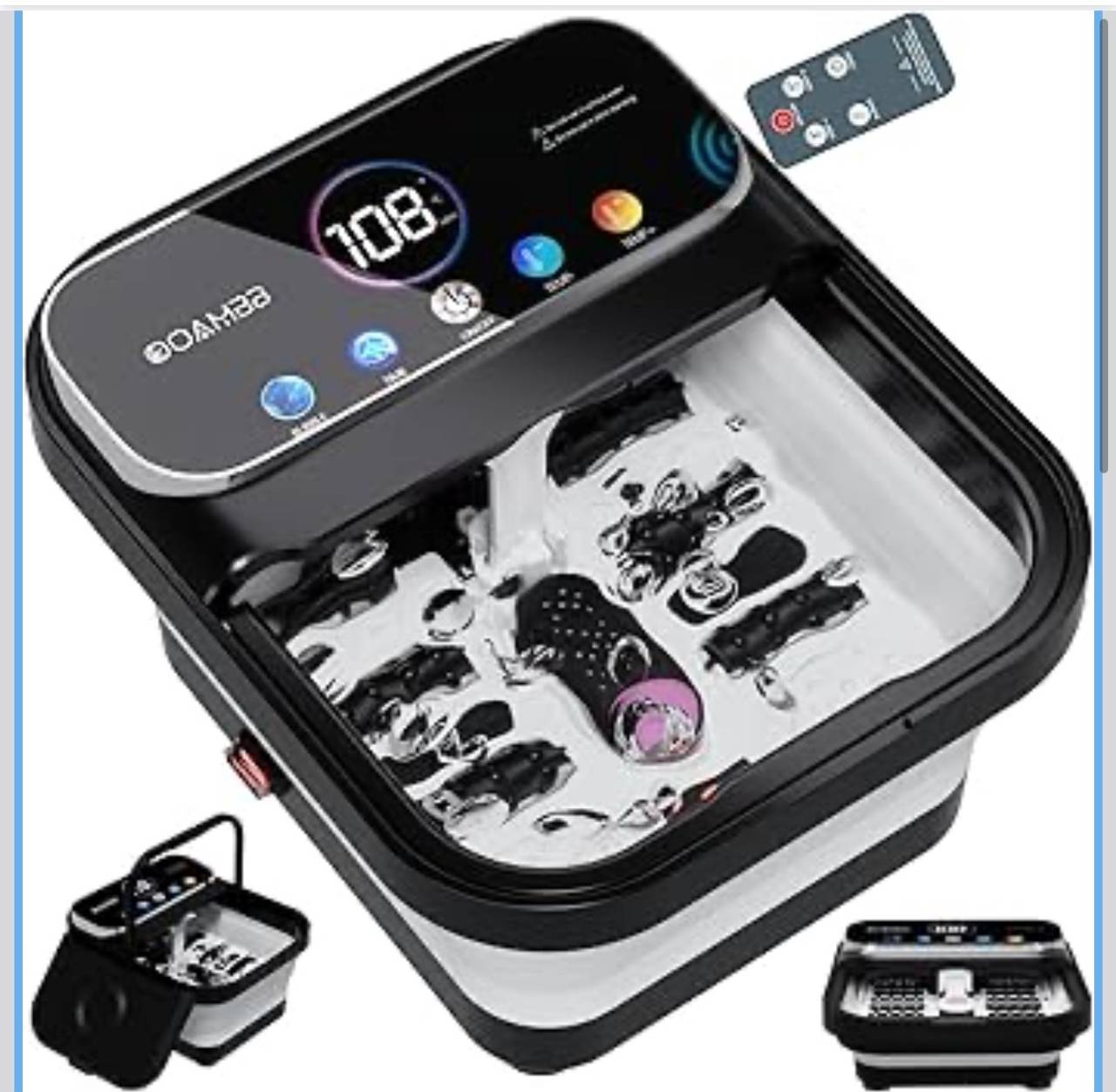 DOAMBA Collapsible Foot Spa Massager