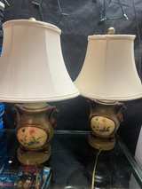 Vintage Hand-Painted Ceramic Table Lamps (Pair) - Image 5