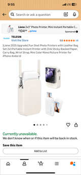 Liene 2x3 Portable Instant Photo Printer with Leather Bag Set - Image 1