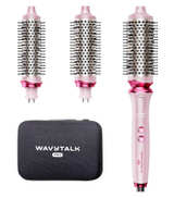Wavytalk Heatwave Pro Ionic Thermal Brush Set, Dual Voltage 3-Size Heated Grey - Image 4