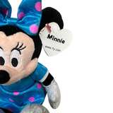 Ty Sparkle Minnie Mouse Beanie Baby Blue Dress with Pink Polka Dots - Image 5