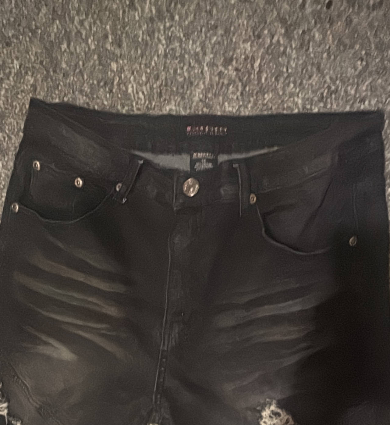 M.Society Black Distressed Jeans