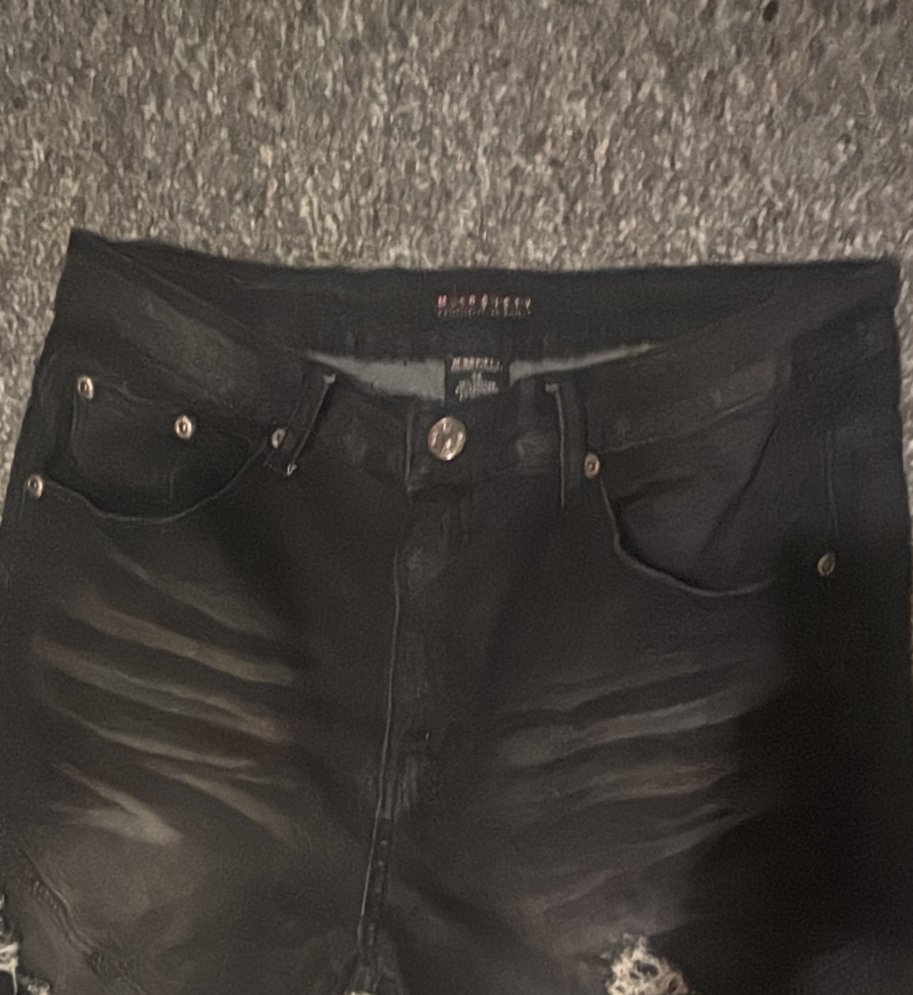 M.Society Black Distressed Jeans