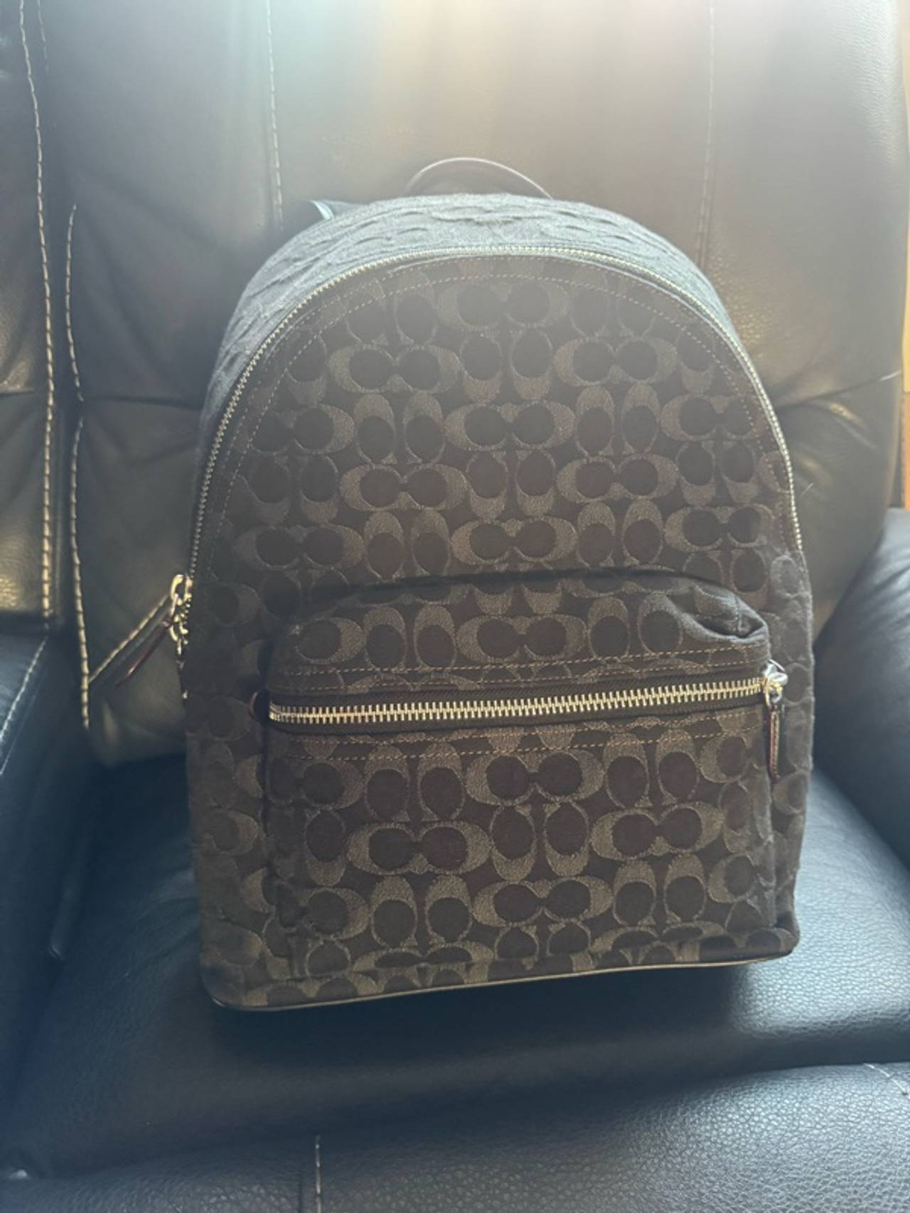 Coach Charter Backpack Signature Denim