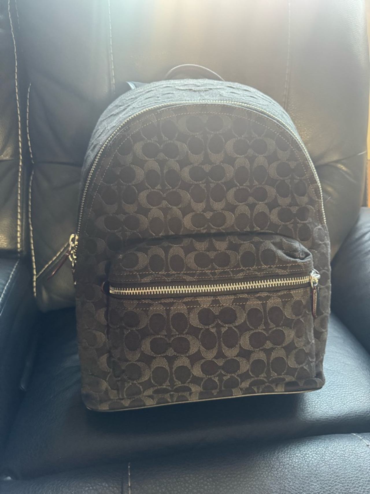 Coach Charter Backpack Signature Denim