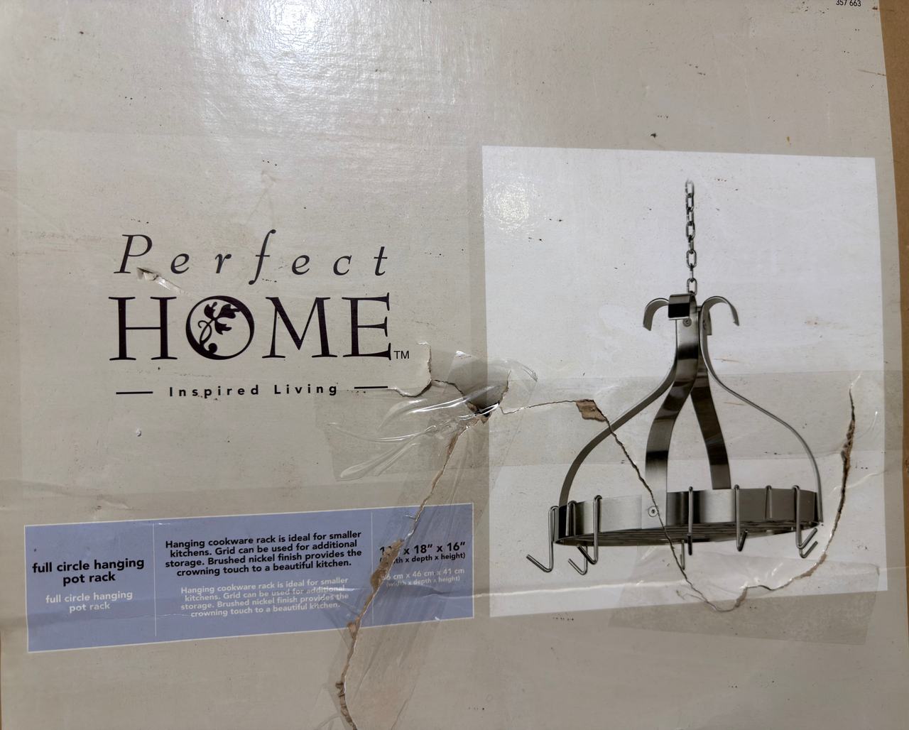 Perfect Home Full Circle Hanging Pot Rack
