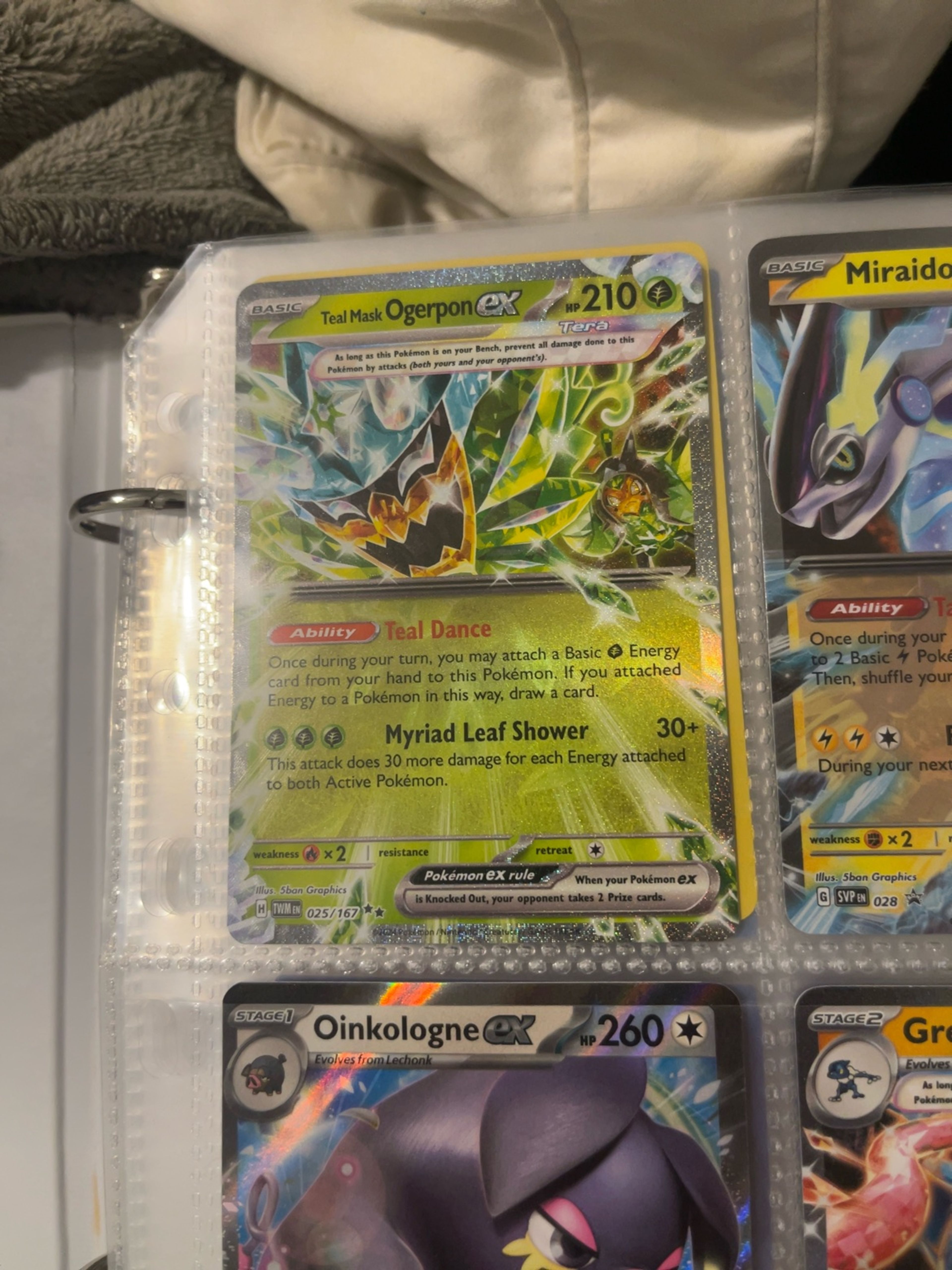 Pokemon Teal Mask Ogerpon ex Teal (Twilight Masquerade)