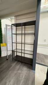 IKEA VITTSJÖ Glass Shelf Unit Black - Image 1