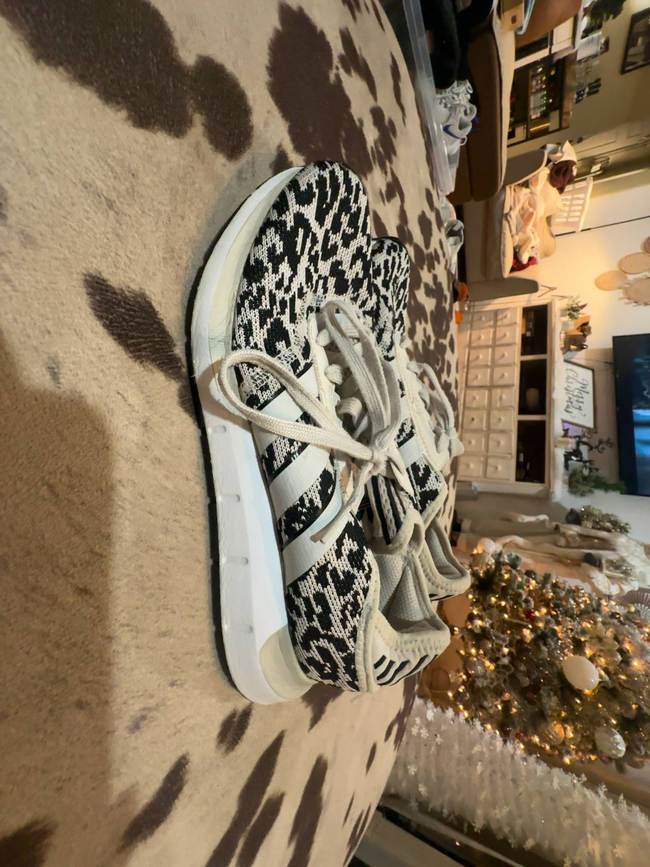 Adidas Swift Run X Leopard Print Women's Sneakers Size 8